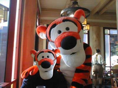 Tigger character photo moment